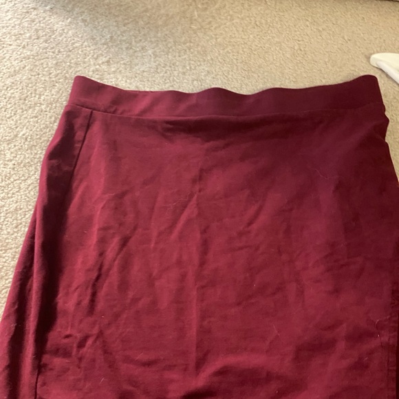 Burgundy Skirt - Picture 6 of 7